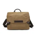 Borsa a tracolla in tela da uomo borsa messenger casual con cinghie e fibbie resistenti. - Marrone