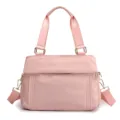 Borsa a mano da donna in tessuto oxford rosa, variante casual multiuso per borsa. - Rosa