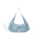 Borsa a tracolla casual di grande capacità per il lavoro quotidiano e viaggi in azzurro. - Blu