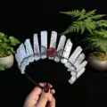 Crystal crown headband detail featuring natural quartz points, black wire wrap and gothic rose. - Rose Quartz + Black Moon + Flower
