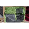 Green mesh drawstring backpack for swimming fitness beach sports and outdoor training - Green