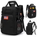 Tactical cooler backpack large capacity insulated picnic bag black oxford cloth details - Black