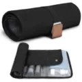 Trousse de toilette de voyage imperméable pour homme, organisateur de maquillage noir pliable. - Noir