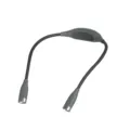 Portable LED neck reading light, rechargeable hands-free book light for studying and night running. - Gray