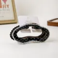 Süße Wolken Haarklammer für Damen, schwarze Pünktchen PVC Haifisch Haarschmuck 9.5cm. - Schwarz