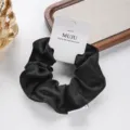 Schwarzes Twill-Haargummi mit Kartenverpackung, elegantes Haarband für den täglichen Gebrauch. - 1# Schwarz (Einzelpackung)