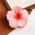 Süße Farbverlauf Blume Haarklammer Harz Frangipani Haaraccessoire Größe 7.5 cm - 1# Rosa