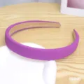 Cerchietto in Tessuto Viola Fascia per Capelli Larga Tinta Unita Accessori Donna - Stile Largo Tinta Unita(52#)