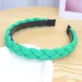 Cerchietto intrecciato verde, elegante fascia per capelli in tessuto per uso quotidiano. - Stile Intrecciato(55#)