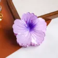 Süße Farbverlauf Plumeria Haarklammer für Damen, elegante lilafarbene Blumen Haarklammer chic. - Lila