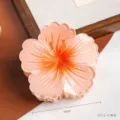 Farbverlauf Plumeria Haarklammer, Oranger Blumen Haargreifer für Damen und Mädchen Haarschmuck. - Orange