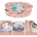 Roze sporttas met schoenenvak en natte tas compartiment multifunctionele yoga tas - Onder 20L / Lichtblauw