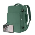 Zaino da viaggio multifunzionale con borsa per cosmetici, grande zaino per laptop da 16 pollici - Verde militare