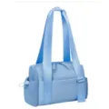 Borsa a tracolla grande capacità donna azzurro chiaro viaggio fitness borsa casual variante. - 30.5*11.4*17.8CM / Blu