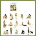 PET Daily with Pets Sticker Pack 15Pcs Cute Girl And Dog Scrapbook Decoration Set - Playing In Green Fields