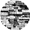 Black and white ins style label graffiti stickers, perfect for journal and stationery. - 1 Piece/Pack