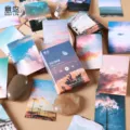 Boxed stickers aesthetic nature sky theme stationery scrapbooking decorative DIY cards set - Moon, Clouds & Wind Whispers