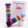 Set 20 Elastici per Capelli Senza Cuciture, Morbidi Scrunchies in Spugna di Maglia. - Colore Regolare