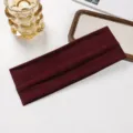 Burgundy solid athletic knitted headband, elastic sweat-absorbing fitness hairband for running. - 08# Wine Red