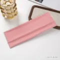 Ribbed knit fitness headband for women, solid pink sweat absorbing running hair band for workout. - 09# Watermelon Pink