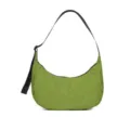 Casual green crescent shoulder bag for women, stylish half-moon hobo crossbody bag. - Green