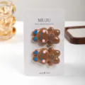 Braune Cartoon Tier Haarspangen 2er Set, süße Entenschnabel Haarschmuck für Damen und Mädchen. - Kaninchen / 2 Stück pro Packung / Kaffee