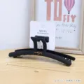 Black matte curved hair claw clip large size shark clip for thick hair styling accessories - 5# Straight Black (Card Pack)