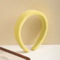 Yellow padded headband for women, thick sponge hair hoop for daily fashion and face washing. - 08# Yellow