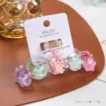 Cute cartoon star hair claw clip with pink pig, sweet sweet girl hair accessory for daily wear. - 5# Pig (Carded)