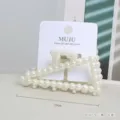 Süße Perlen Haarklammer im trendigen Dreieck-Design, perfekt für elegante Alltagsfrisuren. - Dreieck / Kartenverpackung