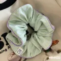Grüne gestreifte Haargummi mit Bären-Etikett, süßes koreanisches Haarseil für Frauen und Mädchen. - 3# Grün