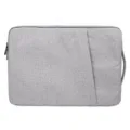 Custodia per laptop grigia impermeabile con maniglia e cerniera per computer portatile - 13.3 Pollici / Grigio chiaro