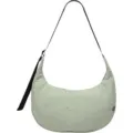 Light green minimalist crescent shoulder bag, casual fashion nylon underarm crossbody bag for women. - Grey Green