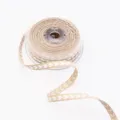 10M woven gift wrapping ribbon wedding DIY lace decorative ribbon for flower packaging accessories. - White
