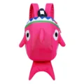 Cute pink shark cartoon children backpack for kindergarten boys and girls, waterproof school bag. - Extra Large / Rose Red