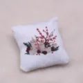 Miniatur Weihnachten Kissen Puppenhaus Wohnzimmer Szene Dekoration Requisite Zubehör Modell - Kerze