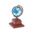 Miniature globe model detail shot for dollhouse decoration and BJD scene prop display. - Globes (Bronze)