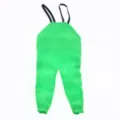Miniature dollhouse green overall pants doll clothing accessory detail view display - Green Waders
