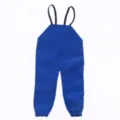 Mini blue overall rain pants detail view, perfect for dollhouse and BJD miniature scene setup. - Blue Waders