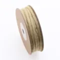 Handmade wool felt cord roll detail for DIY crafts, Christmas tree decorations and wreaths. - Khaki