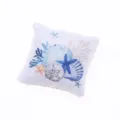 Miniature maison de poupée thème plage océan coussin décoratif pour canapé de poupée miniature. - Étoile de mer Coquillage