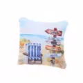 Oreiller de plage d'été miniature pour maison de poupée, coussin de canapé style océan. - Panneaux routiers du bord de mer