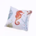Miniature de maison de poupée coussin plage d'été océan pour canapé décoration ornement - Hippocampe et Corail