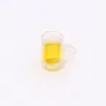 1:12 casa de muñecas taza de cerveza en miniatura modelo accesorio de foto micro escena. - Amarillo