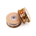 Detailed view of 6mm ethnic style wrapped core cord for DIY crafts, pet collars and glasses straps. - Green