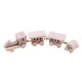 Miniature wooden toy train dollhouse scene accessory variant decoration model. - Natural