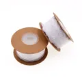 25mm 5m ruban de dentelle blanche en polyester pour couture emballage cadeau mariage. - Blanc