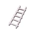 Miniature wooden ladder for dollhouse bonsai landscaping DIY craft photography props. - Natural