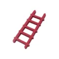 Mini wooden ladder dollhouse miniature fairy garden plant pot landscape DIY photography prop - Red
