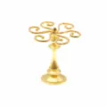 Miniature gold cup holder dollhouse wine rack ob11 accessory scale model display stand for scene decor - Gold Cup Holder